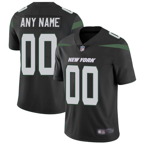 Youth New York Jets ACTIVE PLAYER Custom Black Vapor Untouchable Limited Stitched Jersey